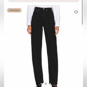 FRAME Denim Extra Long Film Noir Barrel Jean